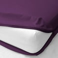 thumbnail image 2 of D.N.G. BEDDINGS 100% Egyptian Cotton, Zipper Mattress Cover, 800 Thread Counts, 24 Inch Deep Pocket, Olympic Queen Size, Solid Plum Color, Zipper around the mattress, 2 of 2