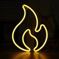 thumbnail image 1 of Luz de llama LED de neón, iluminación creativa para habitaciones de celebridades de Internet, luces decorativas navideñas, 1 of 3