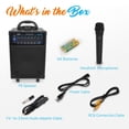 thumbnail image 2 of Pyle PWMA930IBT Wireless Portable PA System with Mic and 30-Pin iPod Dock, 2 of 8