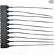 thumbnail image 3 of Zhuge Junta de sellado de plástico, cremallera de extintor,etiqueta de seguridad, etiqueta autoblocante desechable,cierre de plástico de 250 mm, 100 bolsas (negra), 3 of 5