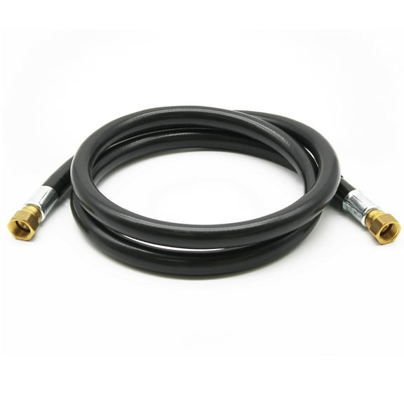 Flame King Thermo Rubber RV Slide Out Hose Assembly 72-Inch 3/8 Inch ID Female to Female