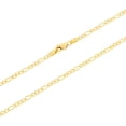 thumbnail image 6 of Nuragold 10k Real Yellow Gold Solid Figaro Link 2.5mm Chain Bracelet (7"-9") Italian Jewelry for Men & Women, 6 of 12