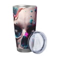 thumbnail image 2 of Vsdgher Modern Abstract Colorful Skull B 20 Oz Stainless Steel Vacuum Insulated, Travel Mug Coffee Cup for Home, Office, Outdoor Works Great for Ice Drinks and Hot Beverage -Straw Two-piece Set, 2 of 8