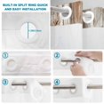 thumbnail image 4 of No Hook Shower Curtain, Spring Cow Floral Shower Curtains for Bathroom with See Through Top Window, Vintage Brown Wooden Farmhouse Waterproof & Washable Bath Curtain 66"x72", 4 of 9