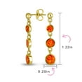 thumbnail image 4 of Bling Jewelry Womens  Dangle Gemstone Earrings with Opal and 14K Gold Plated Sterling Silver, 4 of 5