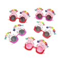 thumbnail image 1 of Gafas de cumpleaños novedosas, accesorios para fotos de cumpleaños, gafas de sol divertidas, 5 pares para niños y adultos JM, 1 of 7