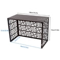 thumbnail image 2 of Aluminium Privacy Fence Screen,Coffee Color, 1.5P 4 Side 100 * 70 * 50 for Outdoor Air Conditioner - for Freestanding AC Units and Pool Equipment - Garden Privacy Screen, 2 of 20