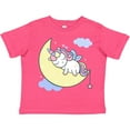thumbnail image 3 of Inktastic Unicorn Moon Girls Toddler T-Shirt, 3 of 5