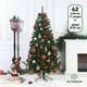 thumbnail image 2 of Árbol de Navidad Pino Artificial 2.10 M Frondoso Color Verde + Juego de 62 Esferas y Adornos Decorativos Skygreen verde, 2 of 7