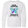 thumbnail image 3 of Inktastic Suicide Prevention Awareness Hope Support and Love Long Sleeve Youth T-Shirt, 3 of 5