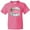 Neon Pink, variant on Inktastic Easter He Has Risen with Cross and Flowers Youth T-Shirt