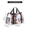 thumbnail image 3 of Honeii Patriotic Skull Art Print Gym Bag,Carry on Weekender Overnight Bag, Travel Duffel Bags, Personal Item Travel Bag,Tote Bag,Workout Dance Bag, 3 of 7
