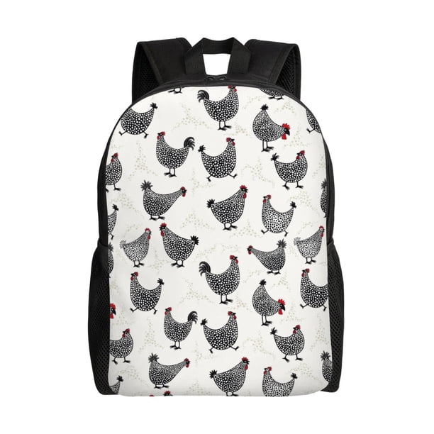 Easygdp Funny Chicken Mochila Versátil y Elegante: Comodidad, Almacenaje y Durabilidad para la Universidad, Trabajo, Viajes y Uso Diario