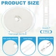 thumbnail image 2 of Uxcell 2 Pcs Portable Travel Clothesline, 16.4ft Clothes Line Outdoors Travel Hanger Foldable Clothesline Rope with Hooks for Camping Hotel Backyard Home Cruise Ship, White, 2 of 7