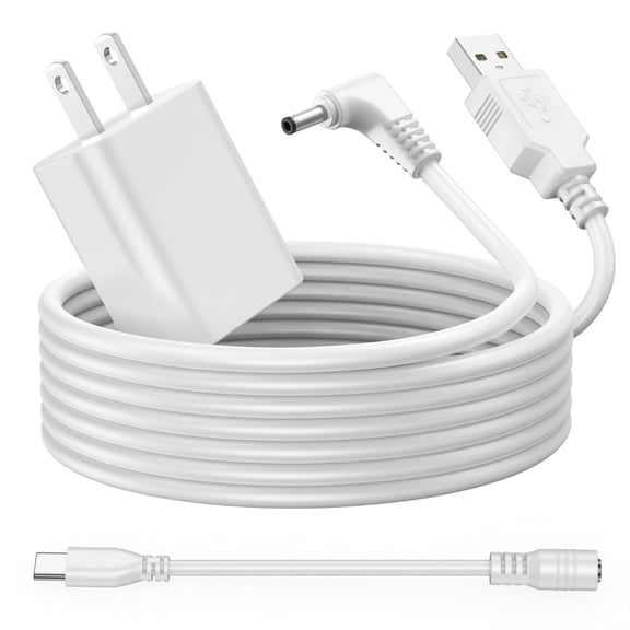 BigNewPowered 13ft Power Adapter Charger Cable Compatible with Ring Pan Tilt Stick Up Camera