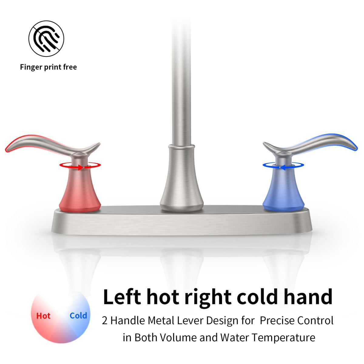Single Handle High Arc Brushed Nickel Pull Out Kitchen Faucet,Single Level Stainless Steel Kitchen Sink Faucets with Pull Down Sprayer