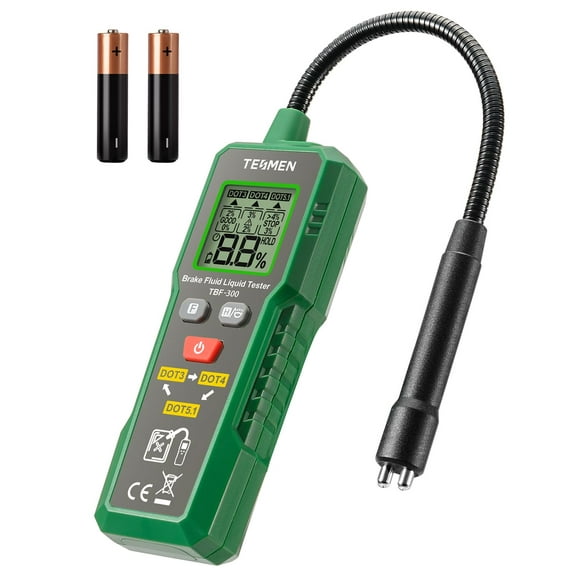 Probador de líquido de frenos TESMEN TBF-300 con sonda de cuello de cisne de 8.5 pulgadas