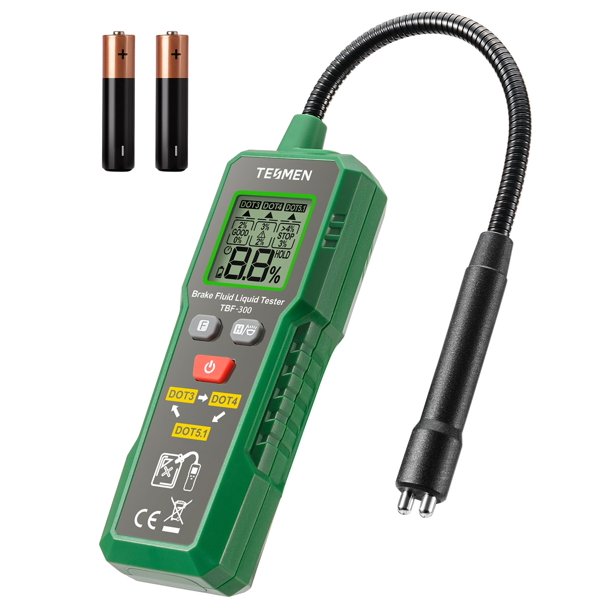 Probador de líquido de frenos TESMEN TBF-300 con sonda de cuello de cisne de 8.5 pulgadas