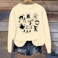 thumbnail image 2 of WEAIXIMIUNG Sweatshirts à Col Rond pour Femmes Pull à Capuche Imprimé Lettre pour Automne et Hiver, 2 of 3