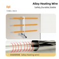 thumbnail image 3 of Toallero eléctrico con calefacción para el hogar, estante de almacenamiento de baño de acero inoxidable, secado de temperatura termostático inteligente para Hotel, 3 of 5