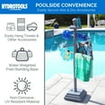 thumbnail image 3 of SWIMLINE HYDROTOOLS 89033 Premium Free Standing Poolside Valet Towel Rack Adjustable with Water Weighted Base Three Arms Secure Clips for Outdoors & Indoors Pool Patio Poolside Holder Drying Stand, 3 of 8