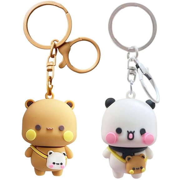 Llavero Z-oneMart BuBu Dudu Kawaii con dibujos animados de osos