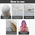 thumbnail image 4 of Minnieouse Casquillos blancos seguros y no tóxicos del punto culminante del silicón para el color del pelo fácil durable y reutilizable Cuidado del cabello, 4 of 6