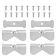 thumbnail image 2 of Hinge, Pie Cut Corner Hinge, 78 Degree, Zinc, Nickel Plated - In The Häfele Canada Shop 2 of 12
