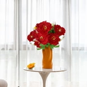 JeashCHAT Silk Peony Artificial Flowers Fake Peony Bouquet for Spring Home Decor Living Room Table Centerpiece Vase Fillers Wedding Party Decoration