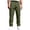 Army Green, variant on Men's Soft Cotton Blend Cargo Pants with Adjustable Drawstring Waist and Multiple Pockets Featuring Breathable Relaxed Fit Fabric Gray XXL