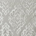 thumbnail image 5 of Total Blackout Curtain for Bedroom Living Room, Knitted Jacquard Damask Window Curtain Panel with Gunmetal Grommet, Fits Up to a 1.25'' Diameter Rod, 108.00''x50.00''x0.13'', Silver, 5 of 9