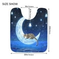 thumbnail image 5 of Ryvnso Magic Cat Night Bathroom Shaggy Rugs Toilet Mat Soft Contour Rug, 5 of 9