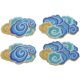 thumbnail image 1 of Parches bordados de 4 piezas YONGSHENG borde de nube parches de tela para planchar, 1 of 5