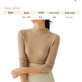 thumbnail image 2 of Camisas informales de manga larga para mujer, camisetas lisas y ligeras básicas ajustadas, 2 of 6