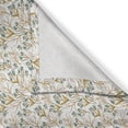 thumbnail image 3 of Ambesonne Garden Kitchen Curtains, Meadow Blooms Leaves Pattern, 55"x45", Pale Coffee and Teal, 3 of 3