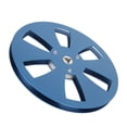 thumbnail image 1 of 7 Inches Takeup Reel, Empty Take Up Reels Aluminum Alloy, 6 Hole 1/4 Inch Open Reel Sound Tape Empty Reel, Reel Tape Machine Replacement Part, 1 of 8
