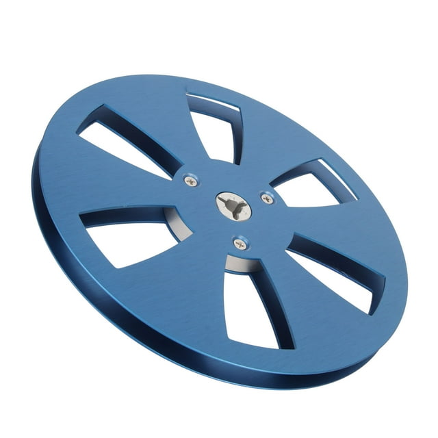 7 Inches Takeup Reel, Empty Take Up Reels Aluminum Alloy, 6 Hole 1/4 Inch Open Reel Sound Tape Empty Reel, Reel Tape Machine Replacement Part