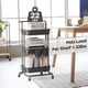 thumbnail image 5 of Rolling Cart DTK Utility de 3 niveles con cubierta, 200 libras, negro, 5 of 6