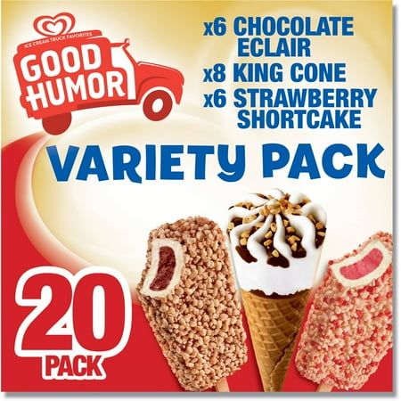 Good Humor Ice Cream & Frozen Desserts Variety Pack, 20 count - Walmart.com