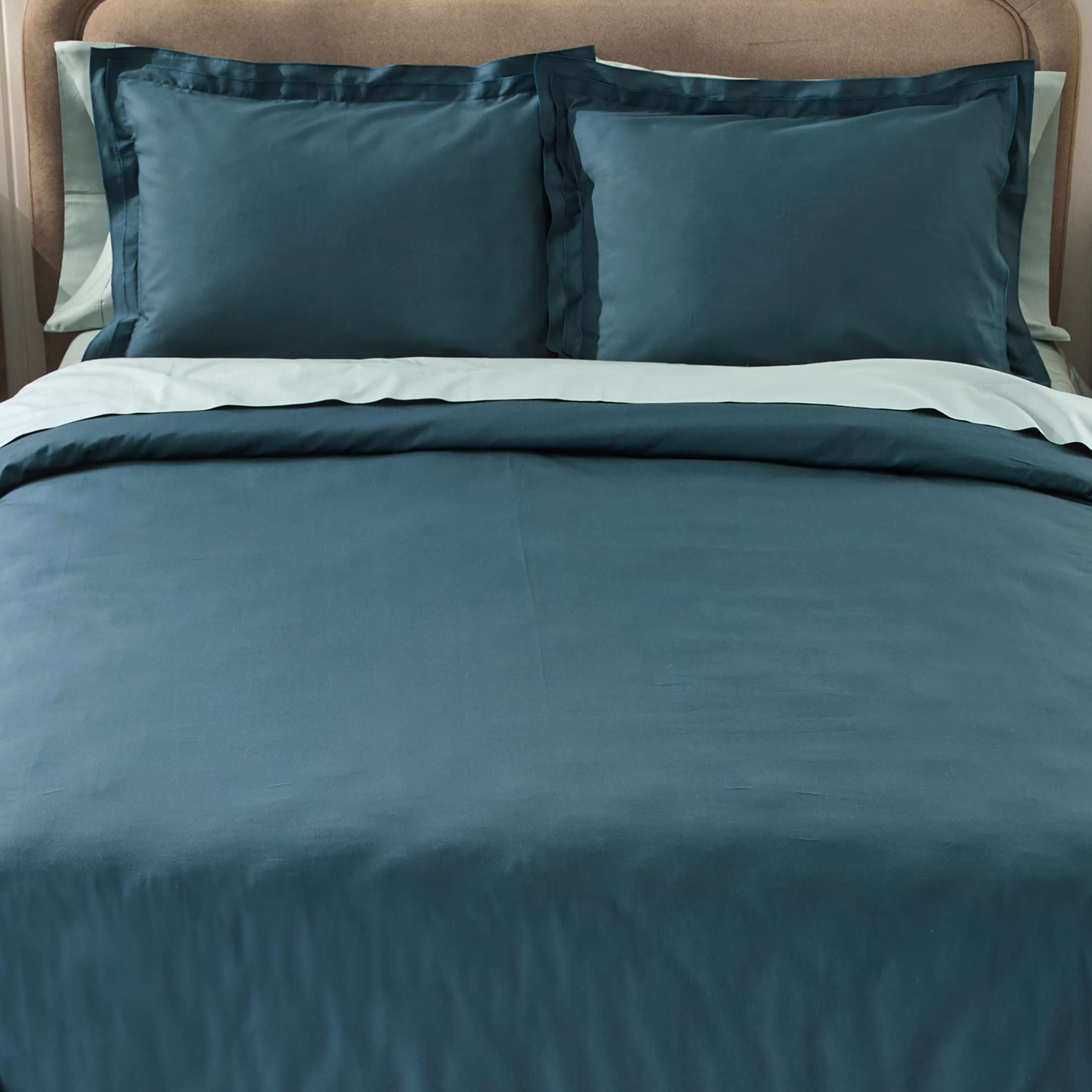 Better Homes & Gardens Teal Ocean 3-Piece Cotton Percale Duvet Cover Set, King