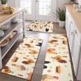 thumbnail image 2 of Beige Chicken Cartoon Pattern Kitchen Rugs Sets Of 3,Kitchen Runner Rugs Non Skid Washable,Decorative Kitchen Floor Mats for Kitchen,Sink,Laundry,17"x30"+ 17"x47" + 17"x59", 2 of 6