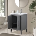 thumbnail image 3 of Vanity Art 24” Single Sink Bathroom Vanity Cabinet with Ceramic Countertop, 3 of 12