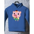 thumbnail image 3 of Pig Eating Popsicles Hoodie Toddler -Image by Shutterstock,  2 Toddler, 3 of 4