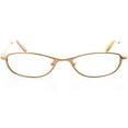 thumbnail image 4 of Optical Eyewear - Oval Shape, Metal Full Rim Frame - Prescription Eyeglasses RX, Shiny Copper, 4 of 4