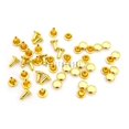 thumbnail image 6 of CRAFTME STUDIO 4 mm Double Cap Rivets Tubular Metal Rapid Rivet Studs for Leather Craft, 100 Sets (Gold), 6 of 7