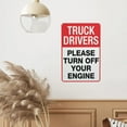 thumbnail image 6 of Truck Drivers Please Turn Off Your Engine Tin Sign Warning Metal Sign Vintage Sign Wall Decor for Home Farm Bar Coffee Shop Club Decoration 8x12 Inch, 6 of 7