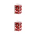thumbnail image 2 of Matsuzay Paquete de 12 bolas de Navidad decoración del árbol vacaciones interior exterior adornos ventana plástico reutilizable decoración Rojo 2Conjunto, 2 of 6