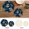 thumbnail image 7 of Coolnut Cute Sharks Round Woven Potholders Set Trivets for Hot Dishe Heat Resistant Non-Slip Trivets for Cooking and Baking Kitchen Home Decor, 7 of 7