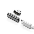 thumbnail image 2 of Magnetic USB C Adapter, 20 Pin Magnet to USB Type C Universal Converter, Gray, 2 of 3