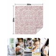 thumbnail image 5 of Cloth Napkins Set of 4 - 20x20 Inches, Farmhouse Pink Washable Reusable Table Napkins, Vintage Flower Leaf Botanical Plant Soft & Absortbent Dining Napkin for Party Wedding Hotel Restaurant, 5 of 8